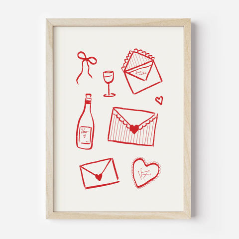 Artprint «LOVE NOTE» (Risographie)