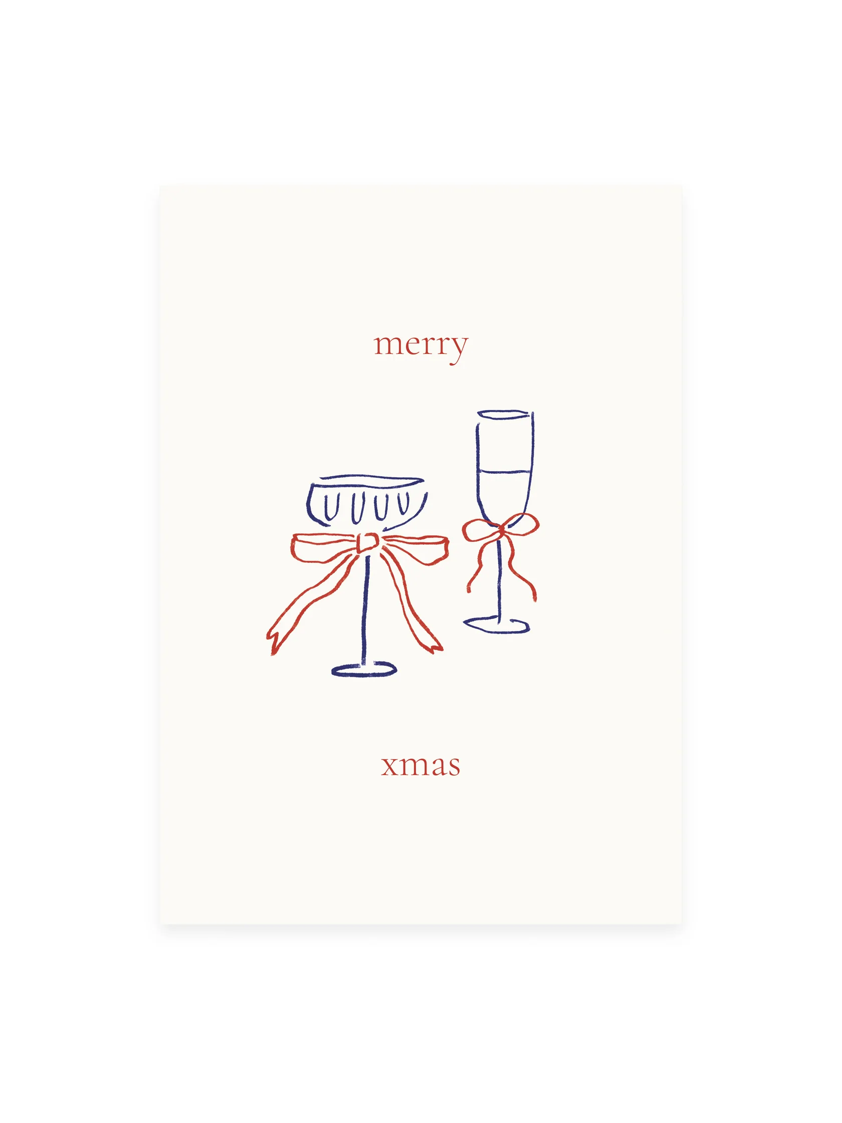 Postkarte «MERRY XMAS» (Risographie)