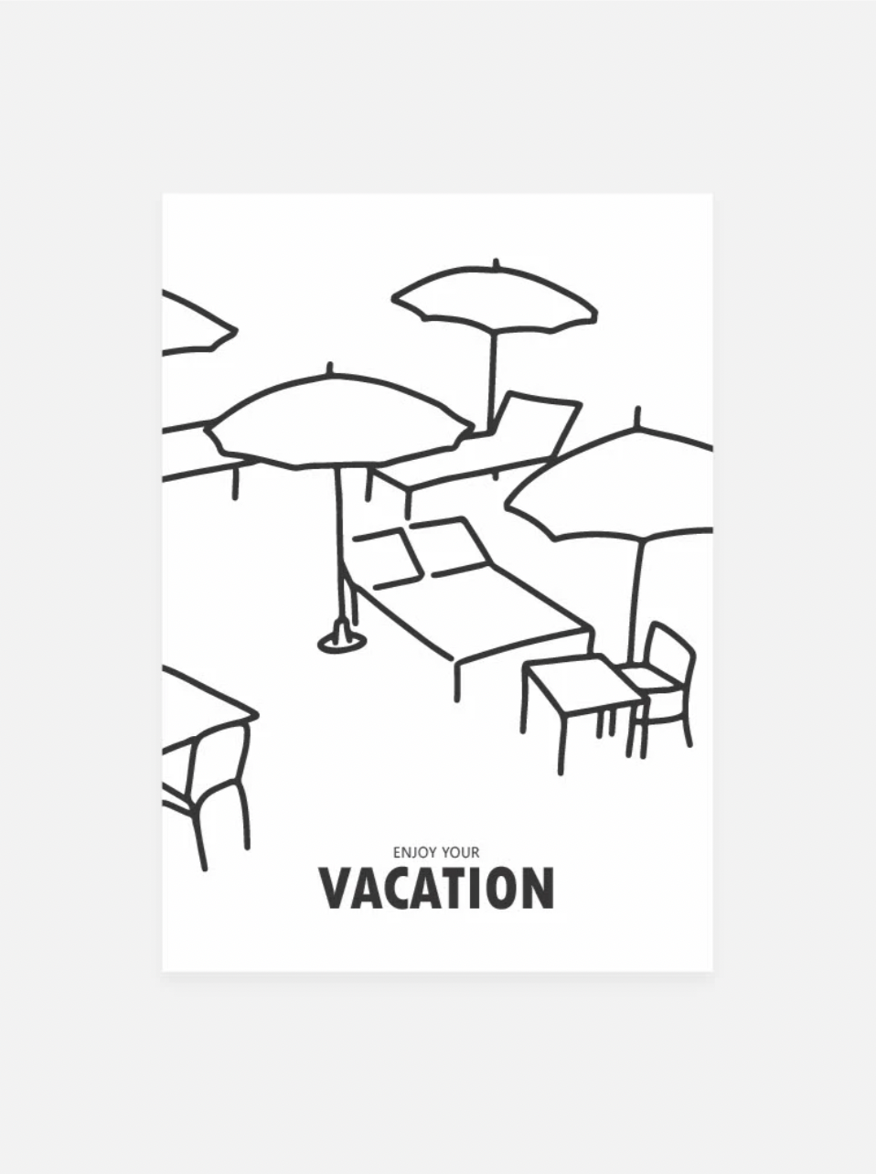 Postkarte «VACATION»