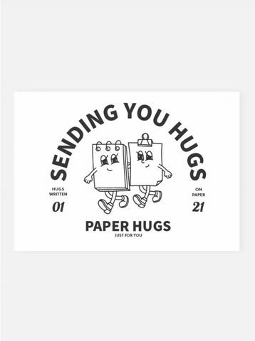 Postkarte «PAPER HUGS»