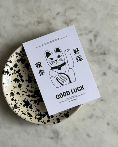 Postkarte «THE LUCKY CAT»