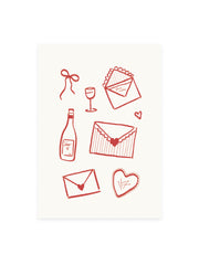 Postkarte «LOVE NOTE» (Risographie)