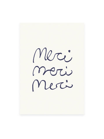 Postkarte «MERCI» (Risographie)