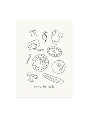 Postkarte «SAVE THE DATE» (Risographie)