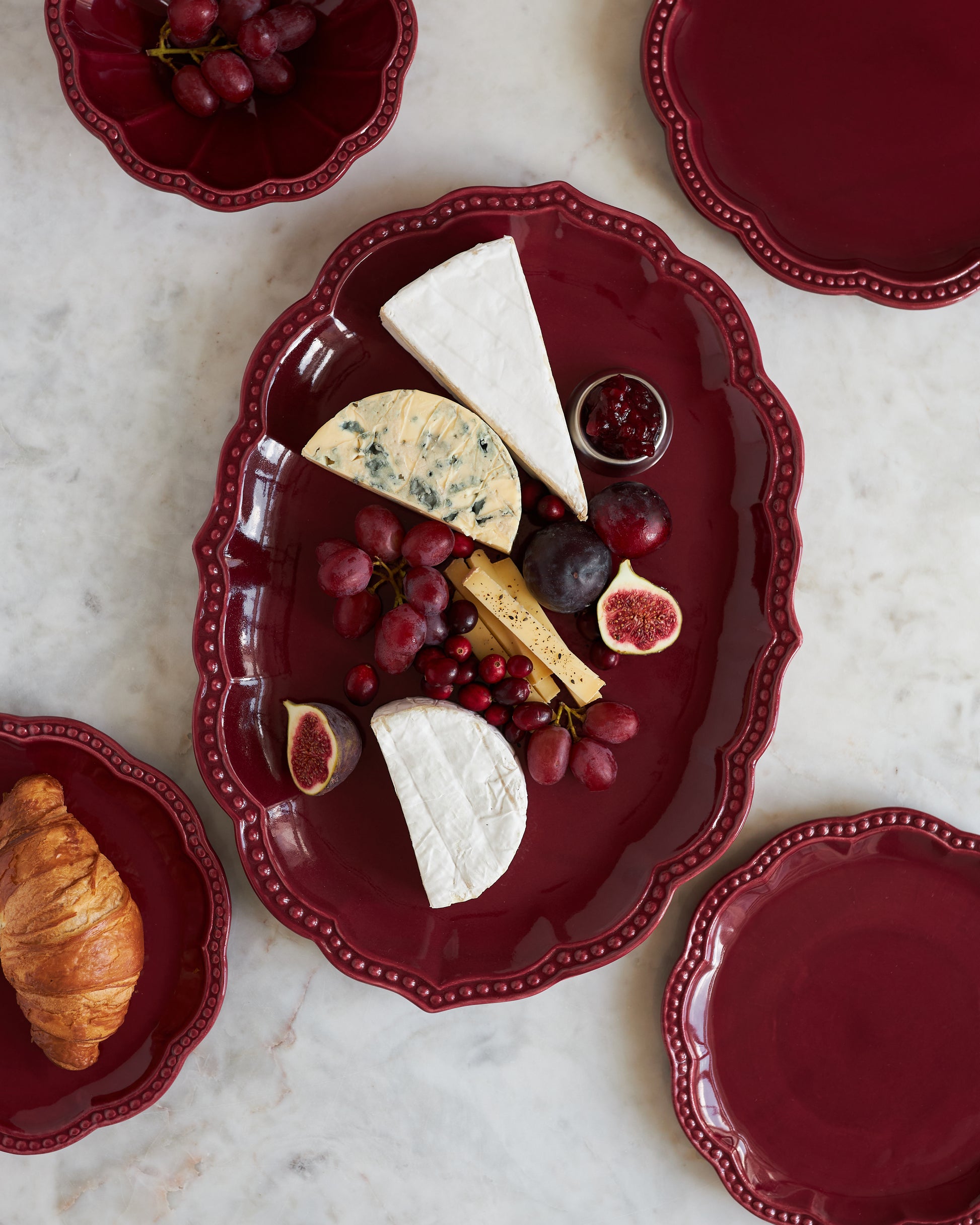 Servierplatte «VINO ROSSO»