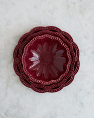 PRE-ORDER Teller Set «VINO ROSSO» 3-teilig