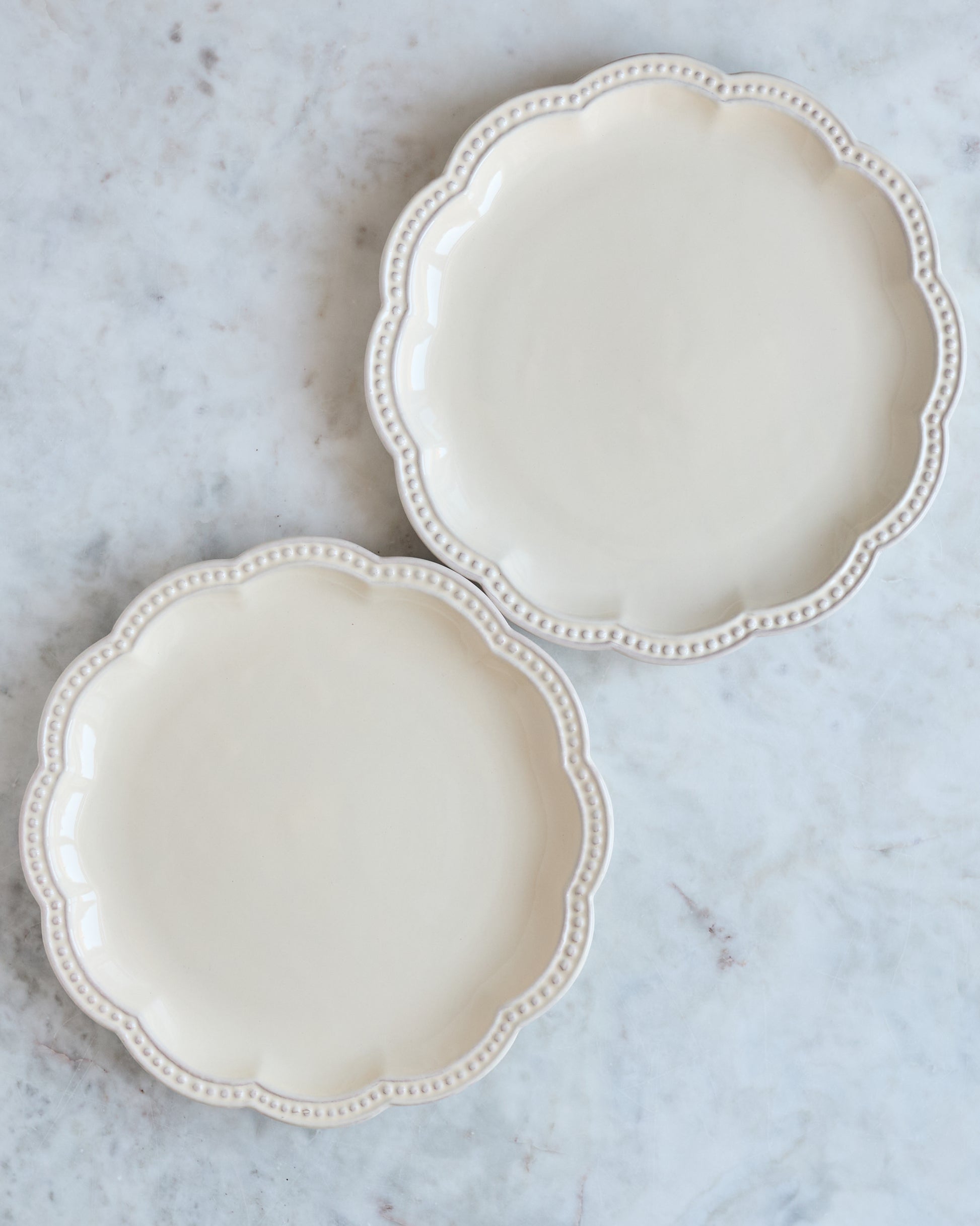 Teller Set «CREMOSO» groß 2-teilig