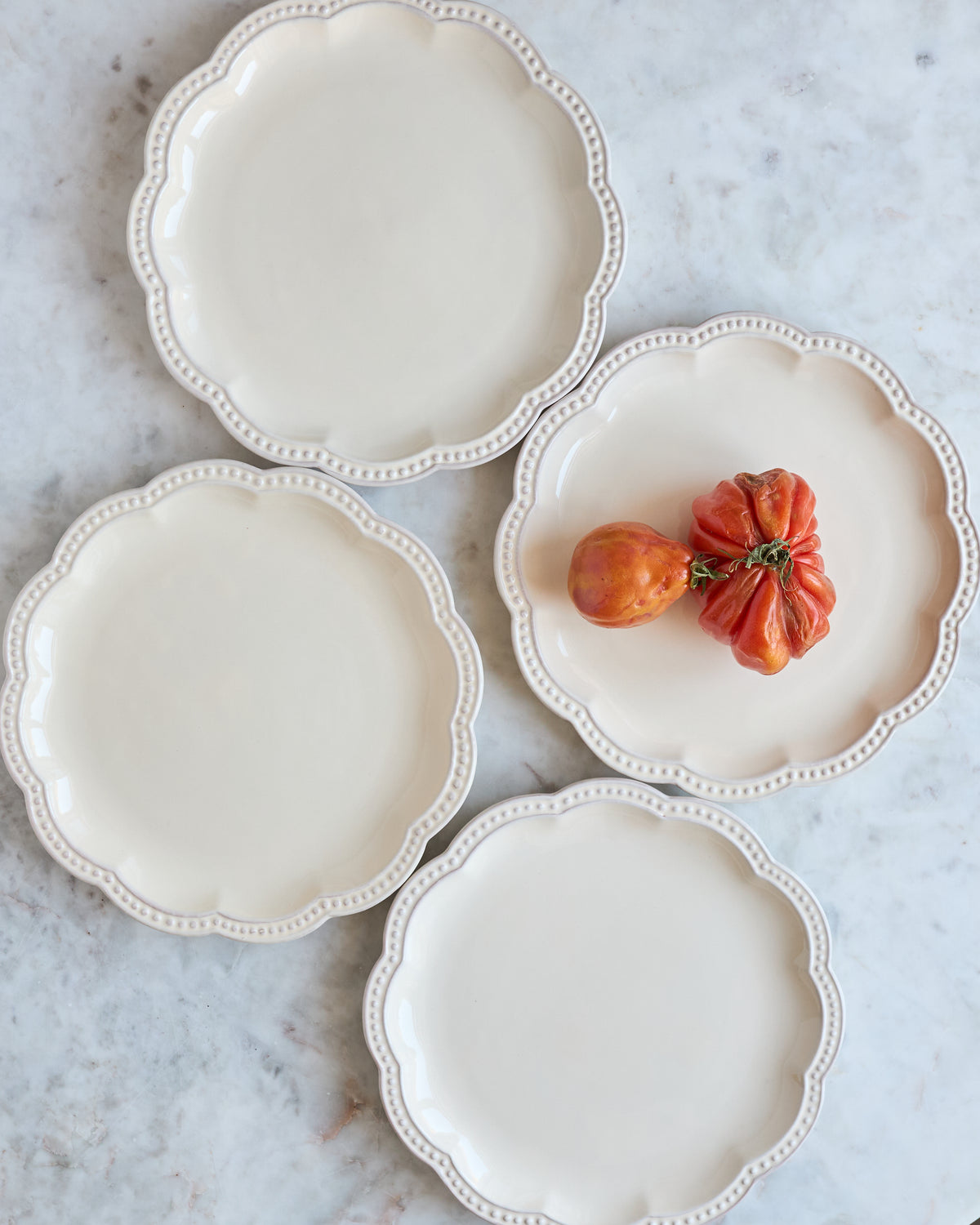 Teller Set «CREMOSO» groß 4-teilig – arrabbiata