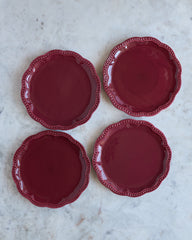 Teller Set «VINO ROSSO» medium 4-teilig