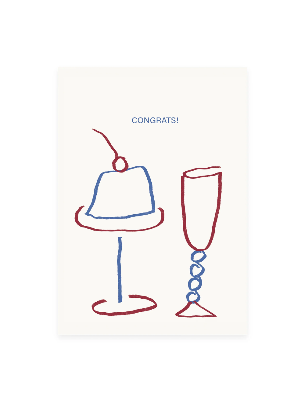Postkarte «CONGRATS» (Risographie)