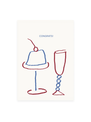 Postkarte «CONGRATS» (Risographie)