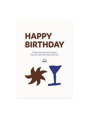 Postkarte «HAPPY BIRHTDAY»