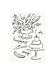 Postkarte «OH HAPPY DAY» (Risographie)