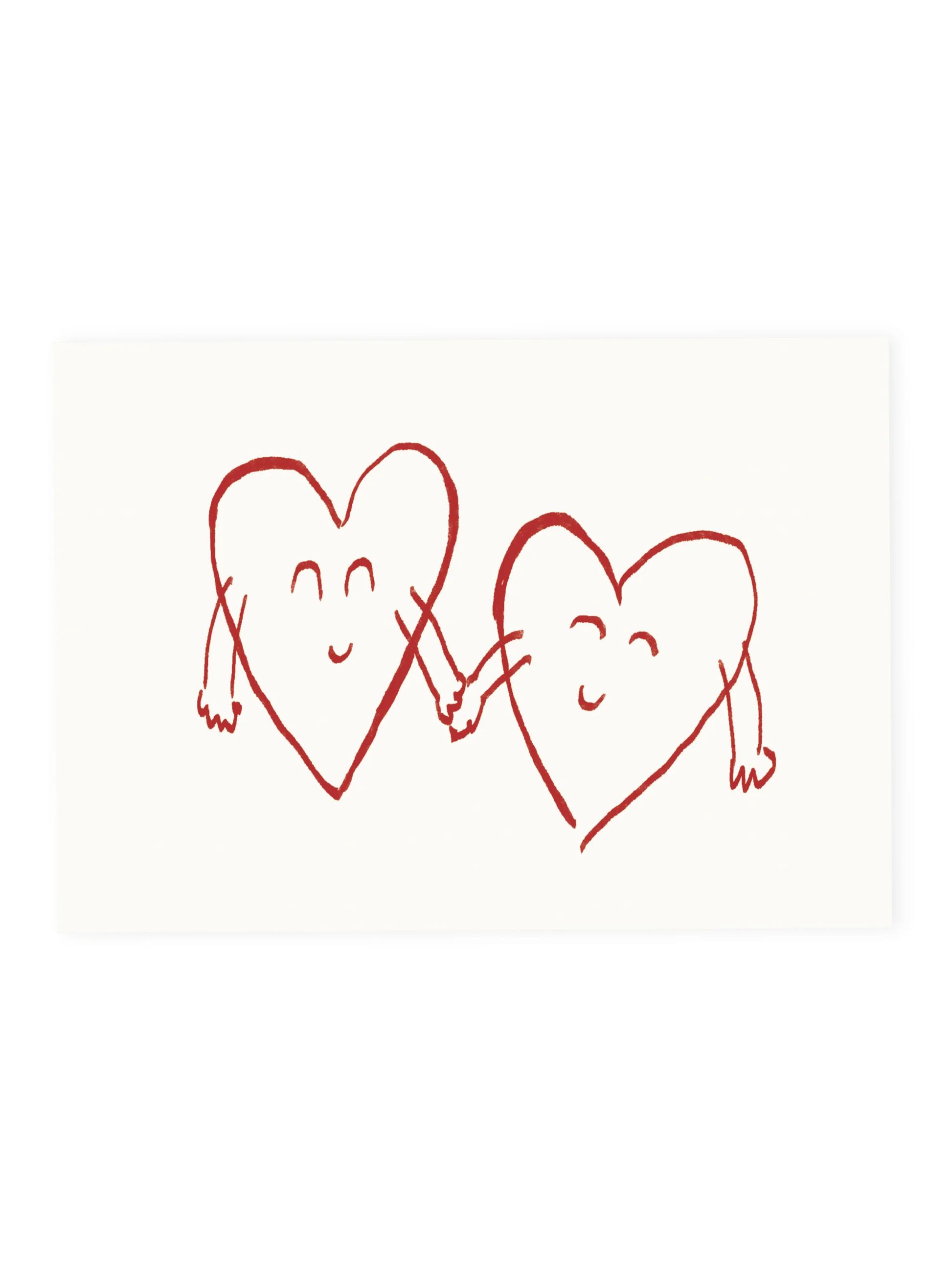 Postkarte «ZWEI HERZEN» (Risographie)