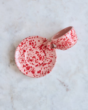 Espressotasse mit Unterteller «PALLA ROSSA»