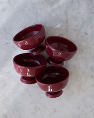 Servier Schalen Set «VINO ROSSO» 4-teilig
