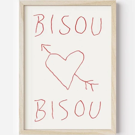 Artprint «BISOU BISOU» (Risographie)