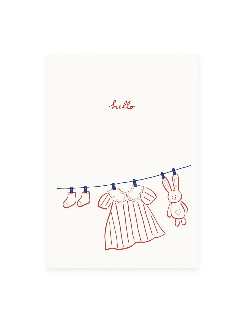Postkarte «HELLO» (Risographie)