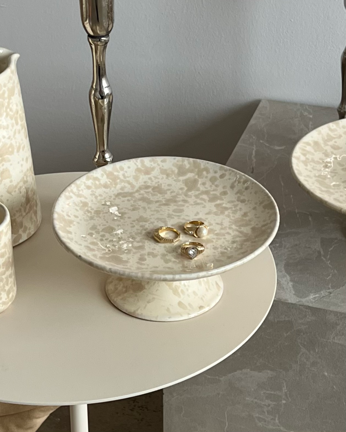 Etagere «VANIGLIA» klein – Handgemachte Keramik aus Italien – arrabbiata